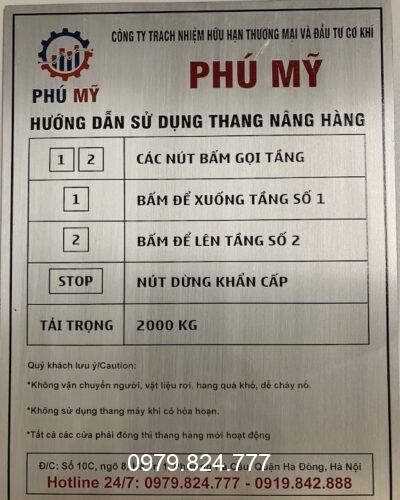 Hướng dẫn sử dụng thang tải hàng hiệu quả